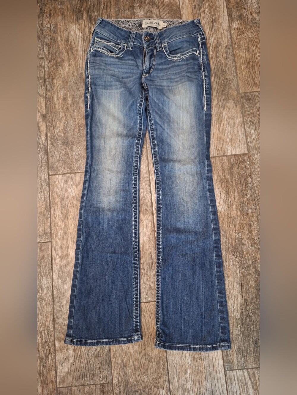 Ariat Faded Blue Wide Leg Jeans